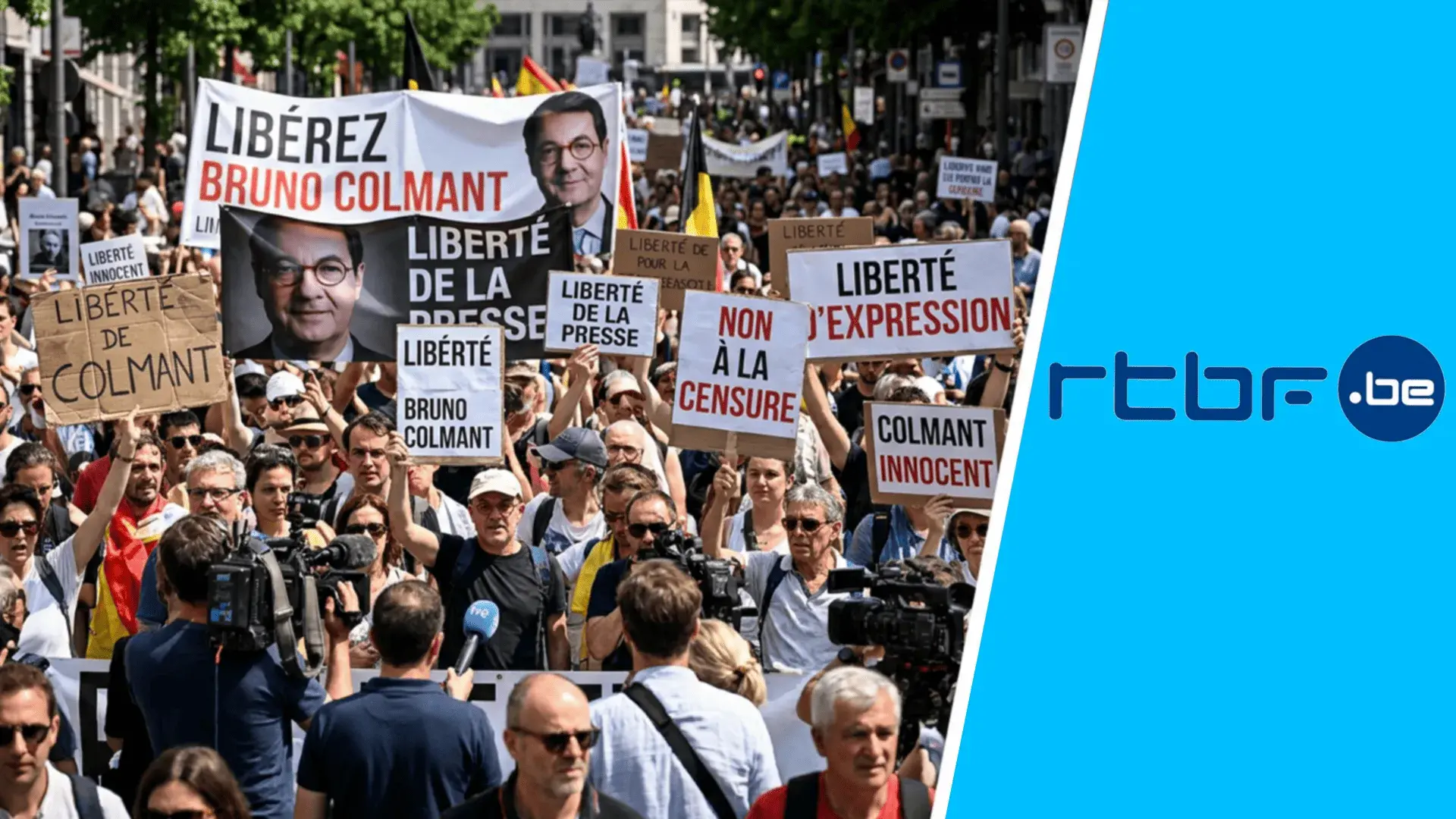 Manifestation en soutien à Bruno Colmant
