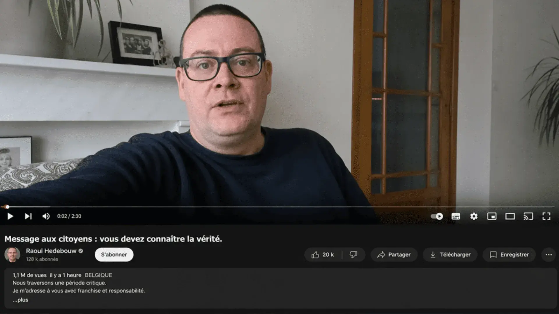 La vidéo de Raoul Hedebouw